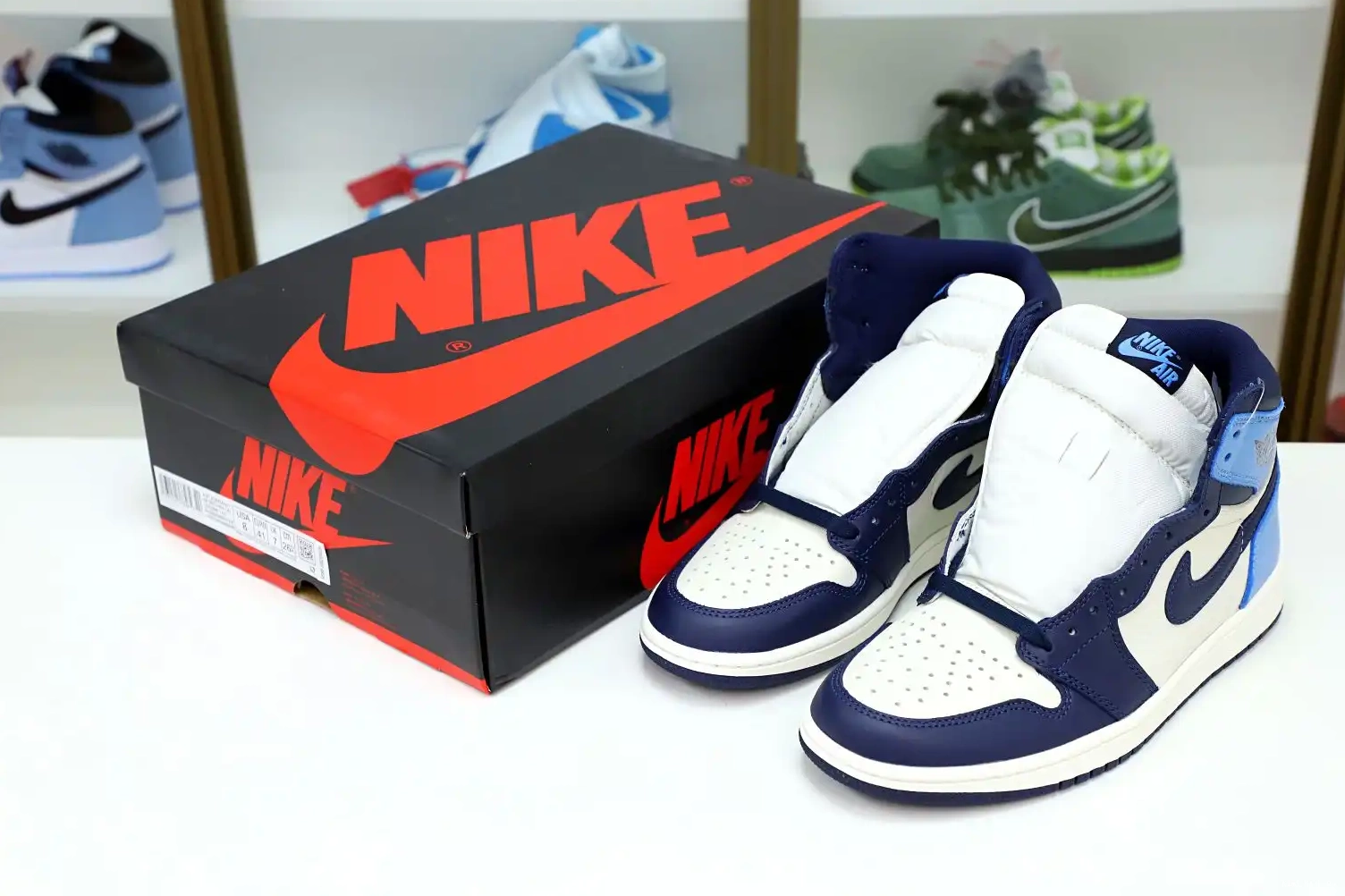 OG RETRO AIR Kimikick HIGH 'OBSIDIAN' JORDAN 1 0723